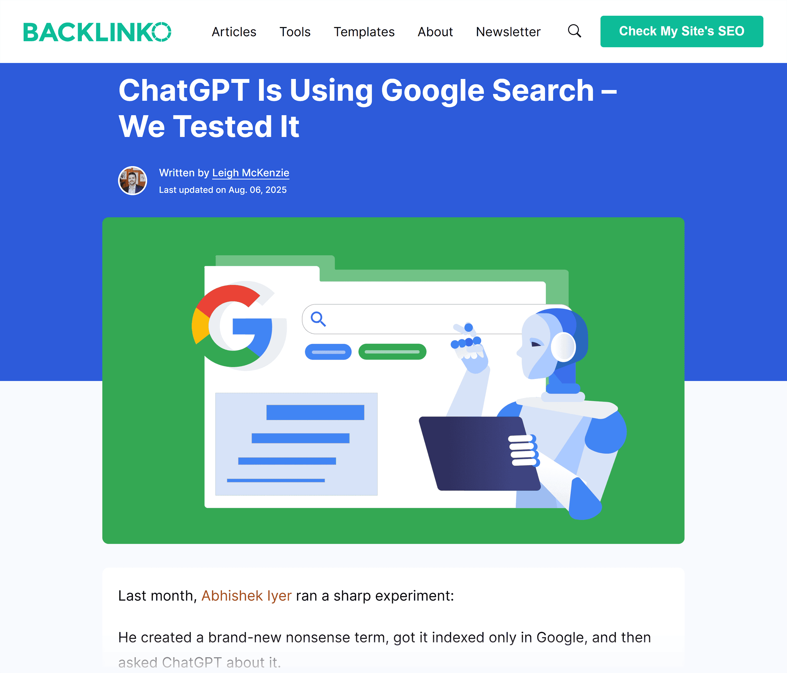 Backlinko – ChatGPT Using Google Search Backlinko – ChatGPT Using Google Search