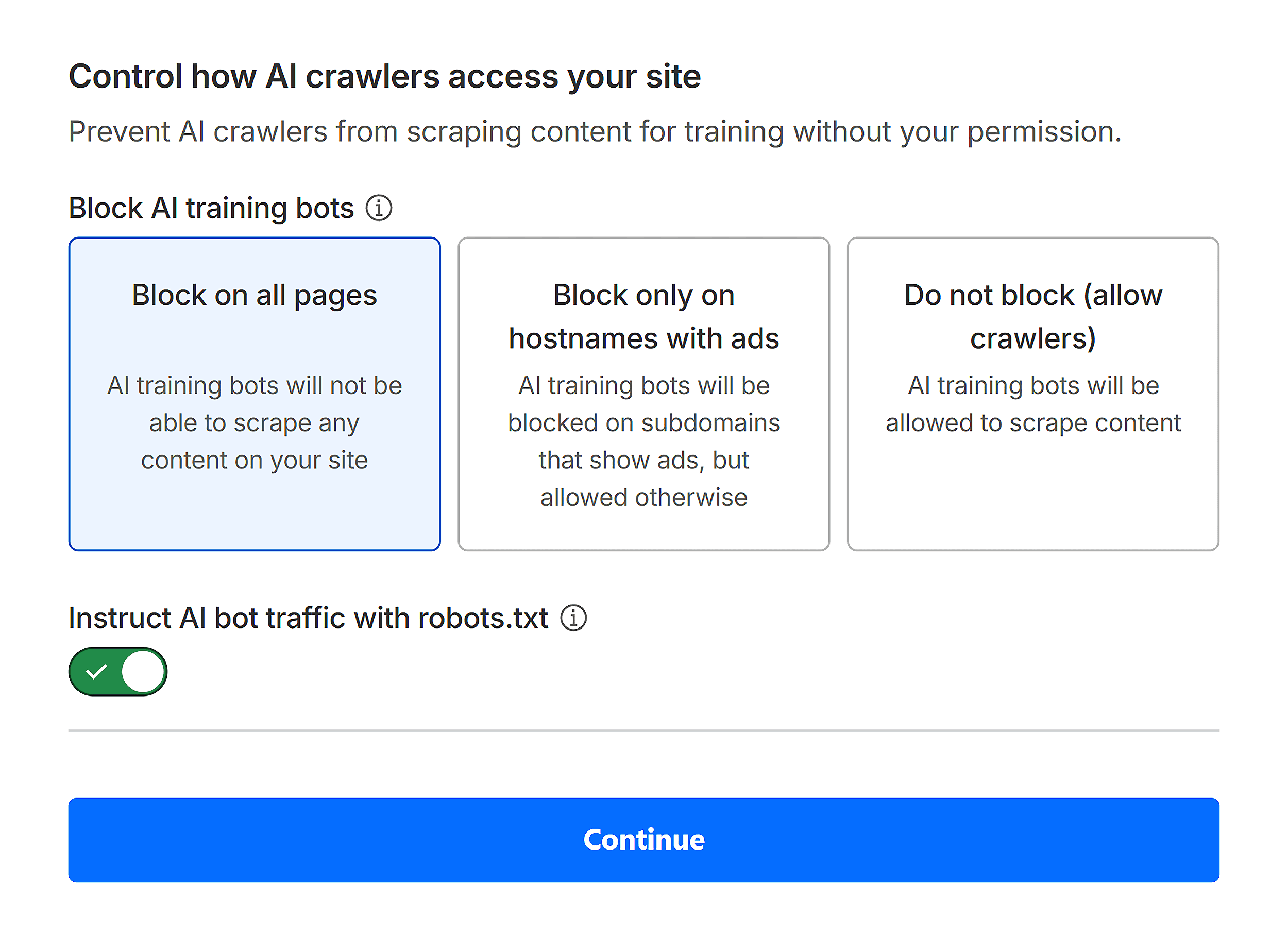 Cloudflare – Security bots Cloudflare – Security bots