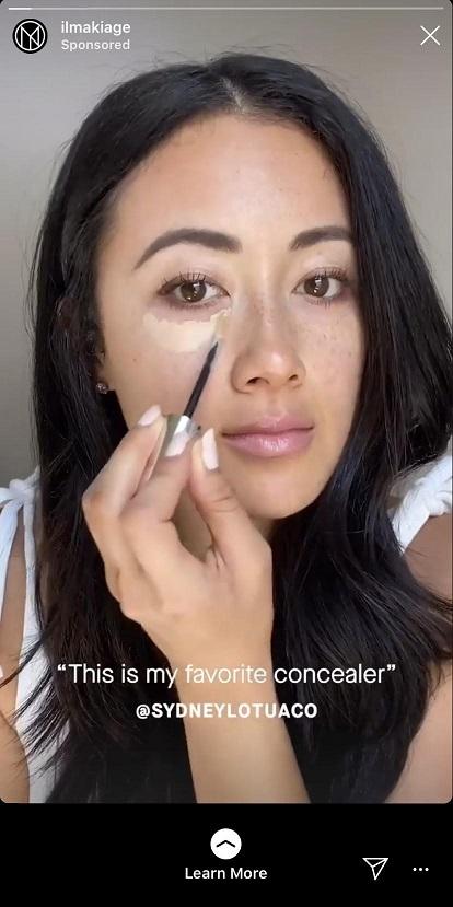 instagram ads - example instagram ugc ad by creator