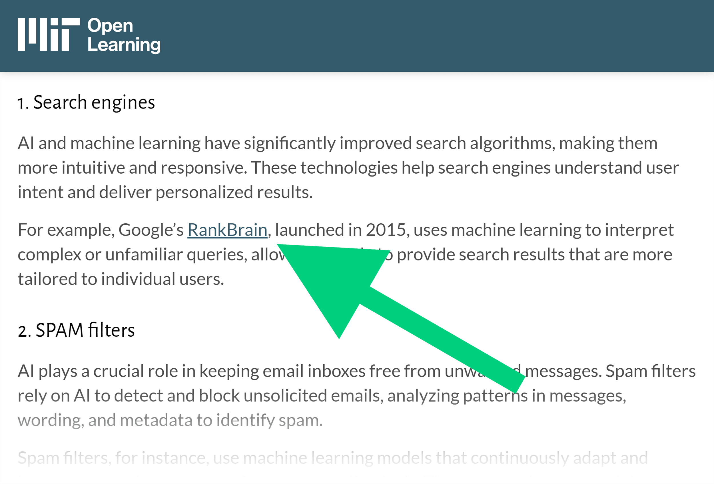 MIT – Backlinko RankBrain post backlink